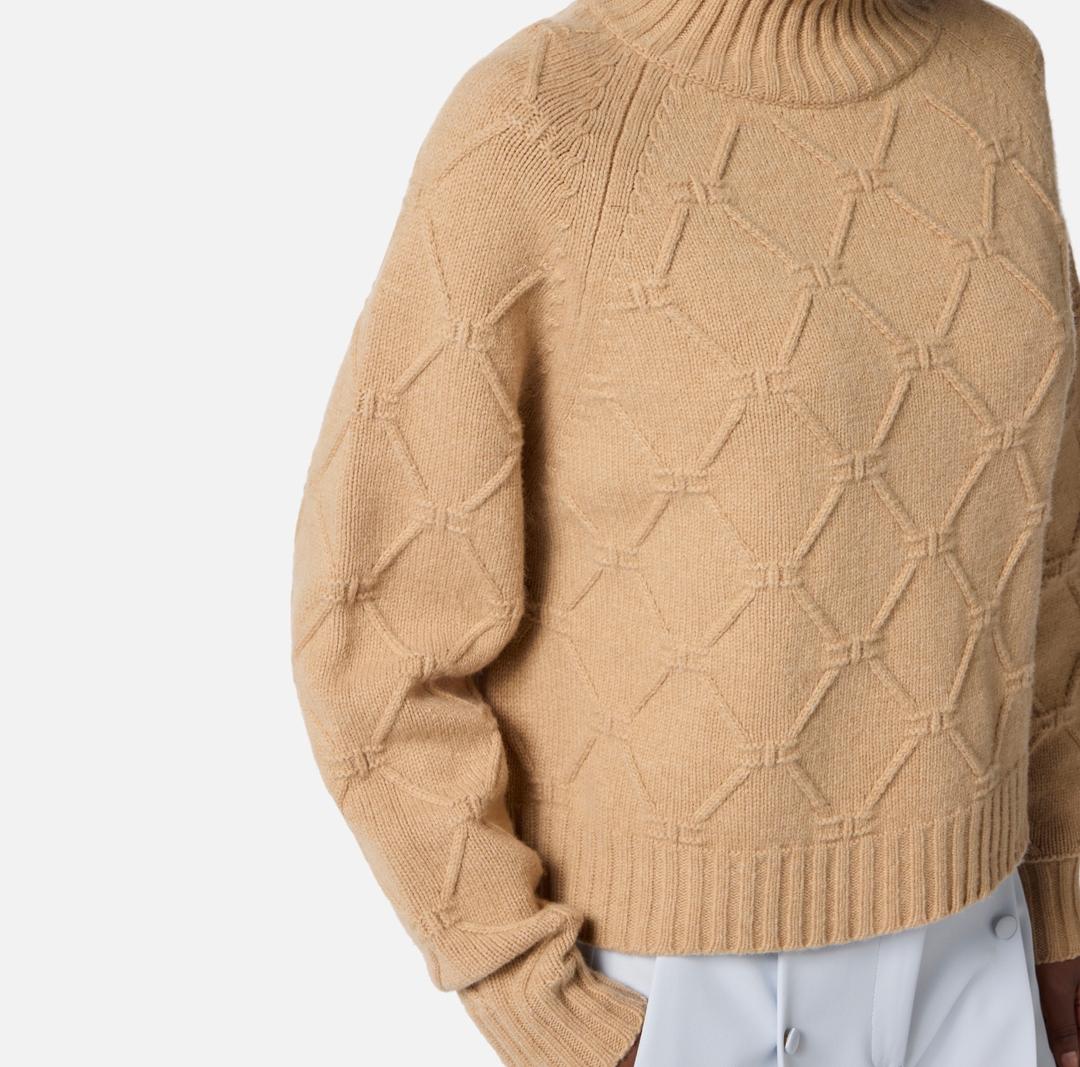 Pullover in maglia con losanghe jacquard MK55T57E2 EA2 ELISABETTA FRANCHI