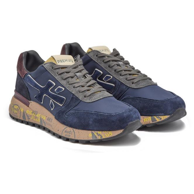 Mick men's shoe in fabric and suede.