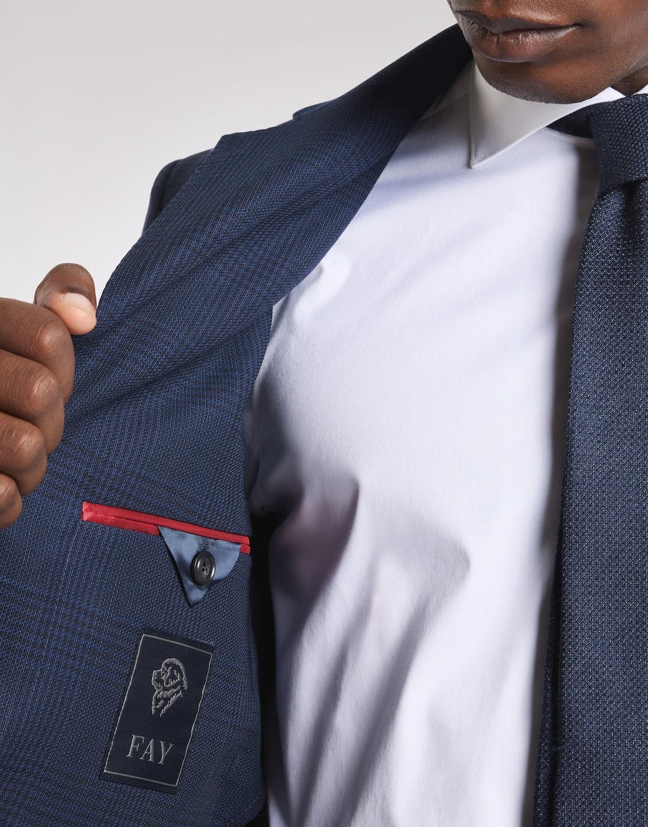 Giacca in Lana Principe di Galles<BR/> NGM70520920ZAC U806 FAY