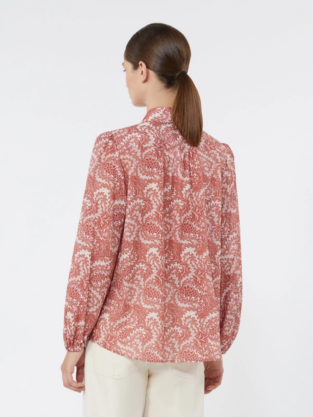 Camicia in voile di cotone stampato - CILIEGIA<BR/> WKDPERIODI 002 WEEKEND