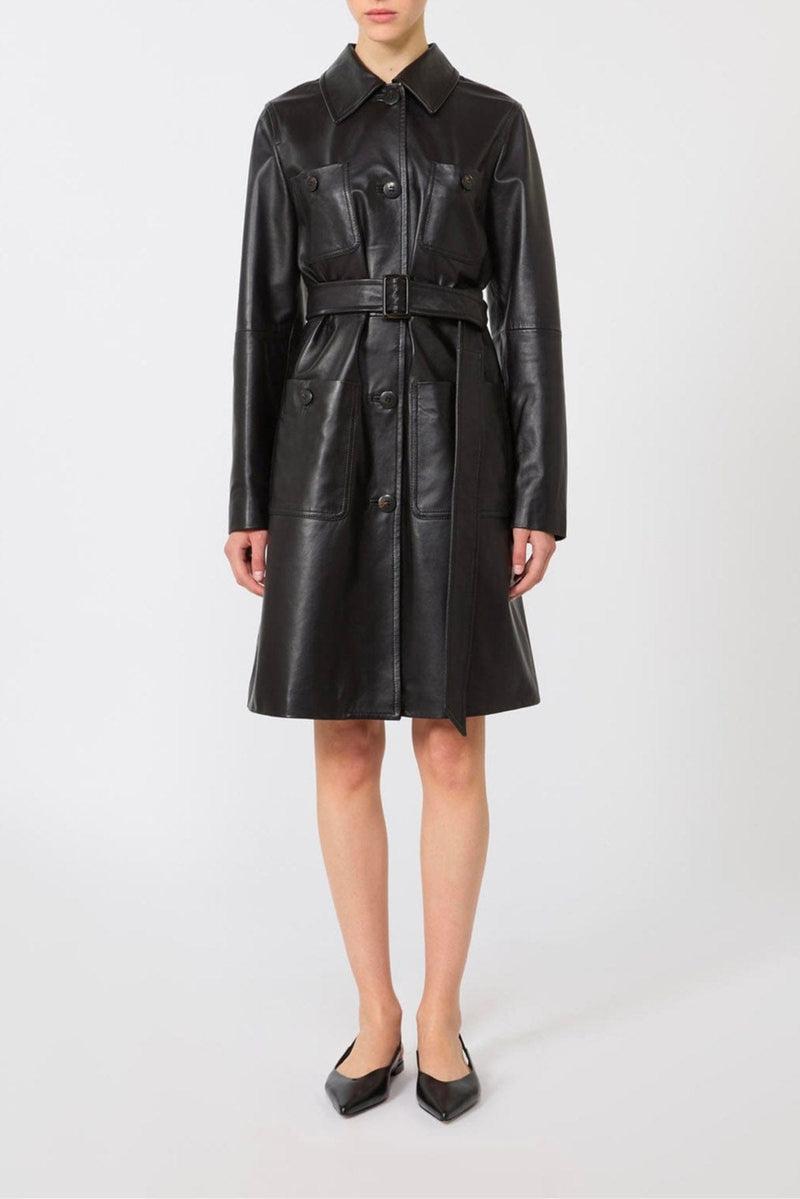 MSTAMACA<BR/>Soprabito in pelle MSTAMACA 003 MAX MARA STUDIO