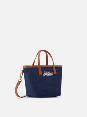 Borsa City mini in nylon blu navy<BR/> CB0005 01823L MC2 SAINT BARTH