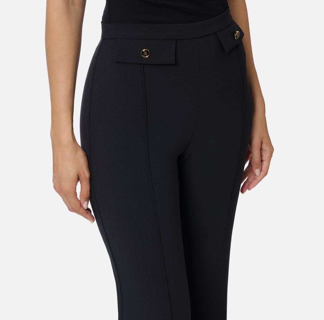 Pantaloni in doppio crêpe PA12456E2 110 ELISABETTA FRANCHI