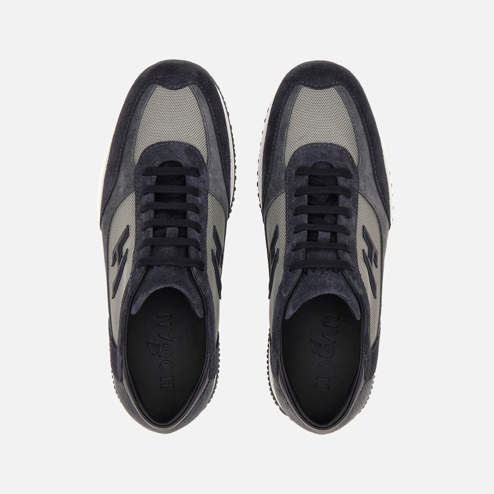 Sneakers Hogan Interactive<BR/>Blu Grigio HXM00N0I980UGO 418W HOGAN