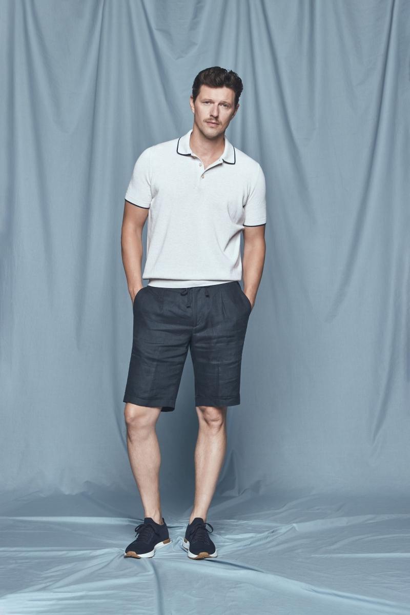 POLO IN MAGLIA CON DETTAGLI A CONTRASTO