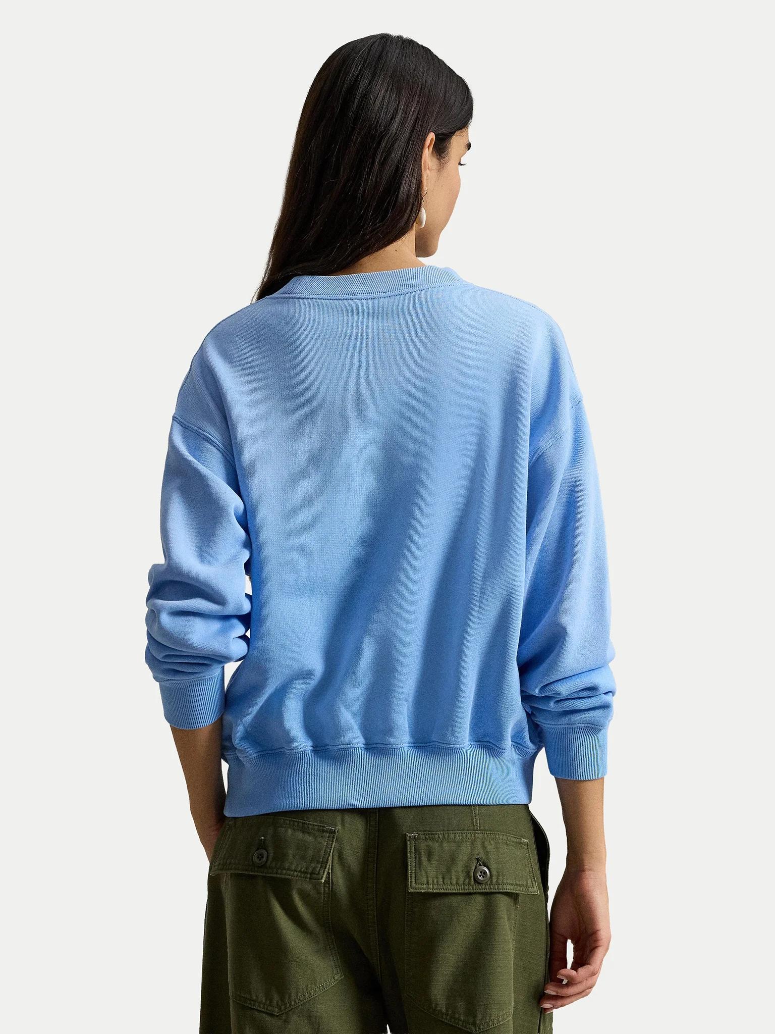 Felpa donna in misto cotone girocollo 211971690 500 RALPH LAUREN