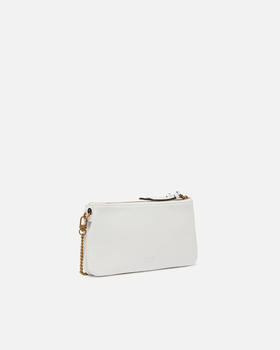 Borsa a tracolla Mini Double Bag piccola in pelle con tracolla<BR/> 105359A0QO Z14Q PINKO