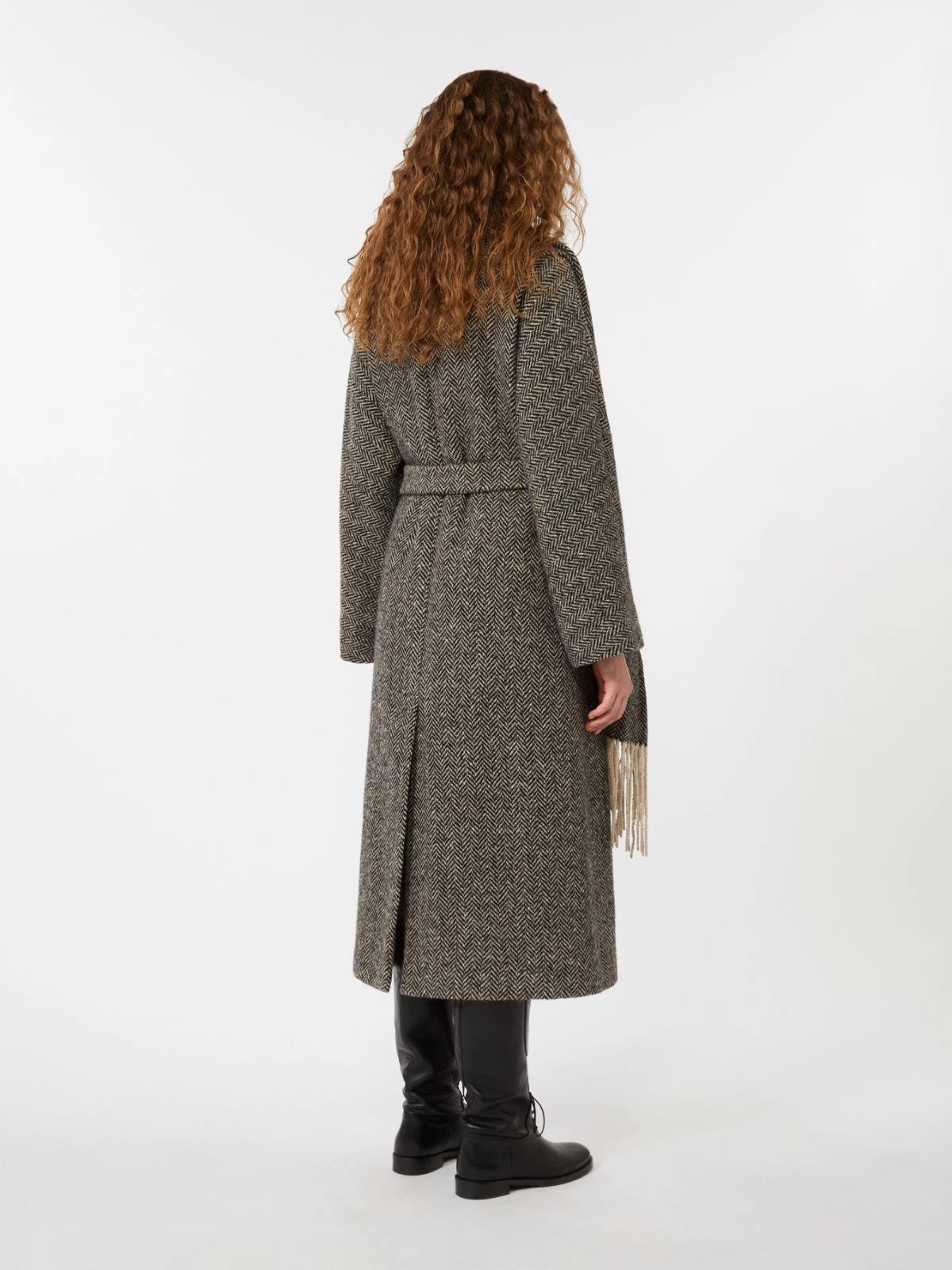 Cappotto a vestaglia in tweed di lana ZENICA 002 WEEKEND