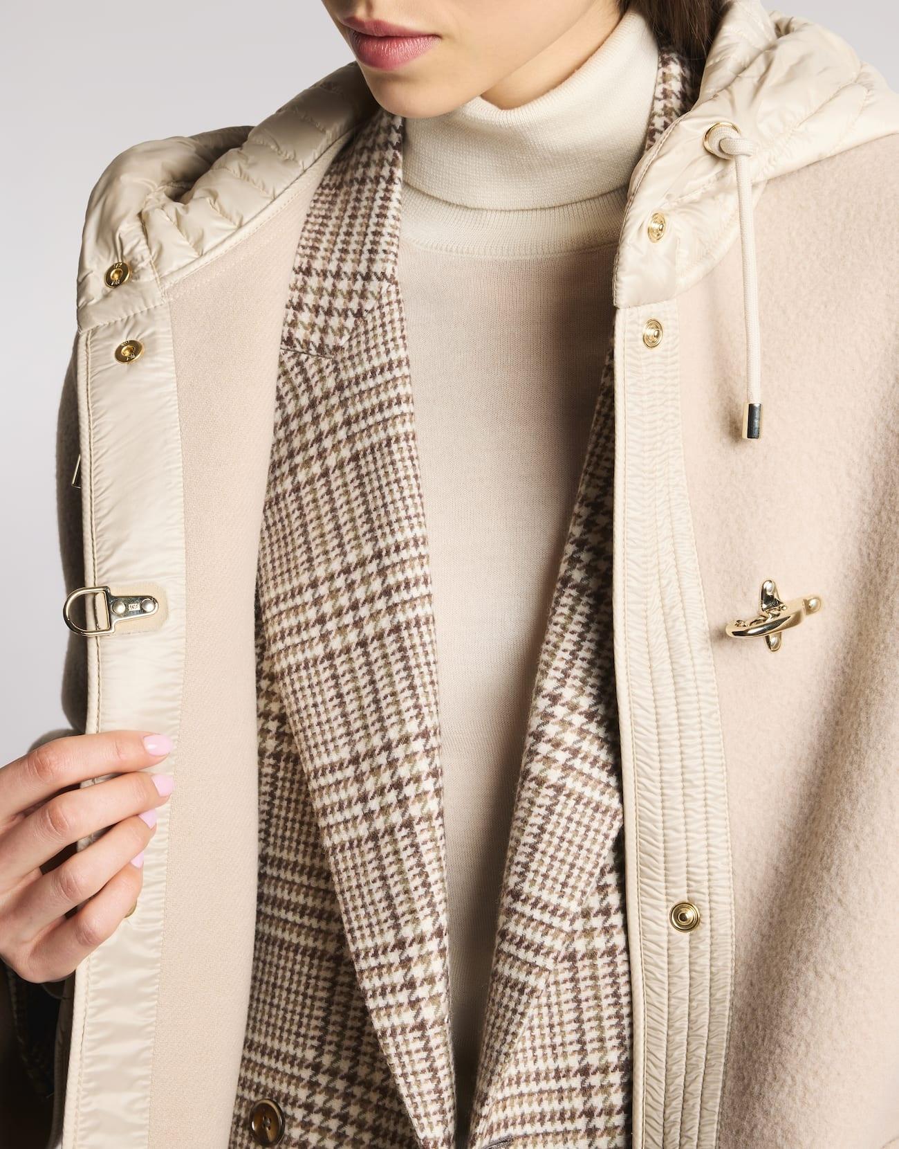 Caban Bimateriale in Lana e Cashmere NAW13513180ZYC C205 FAY