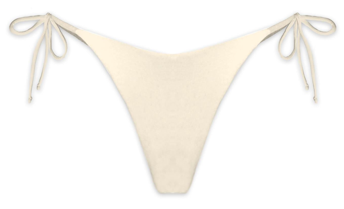 Slip da bagno da donna sgambato con laccetti