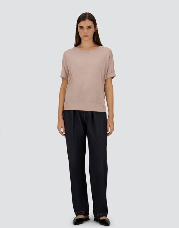 T-SHIRT IN GLAM KNIT EFFECT<BR/> JG000312D52056 4035 HERNO