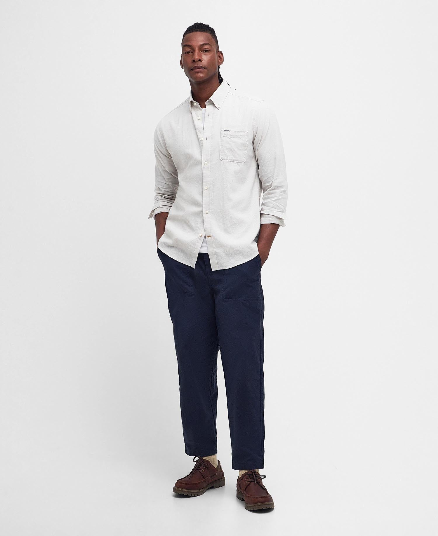Camicia sartoriale Nelson in misto lino