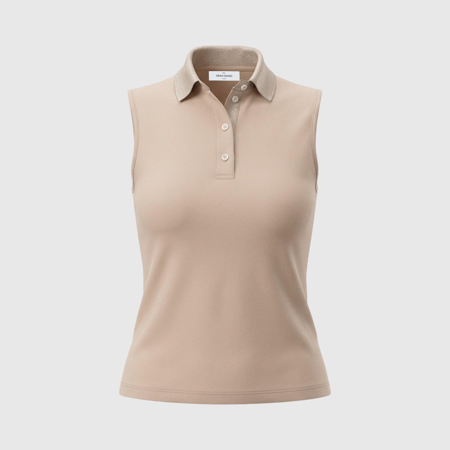 Polo senza maniche in jersey 6026780367 118 GRAN SASSO