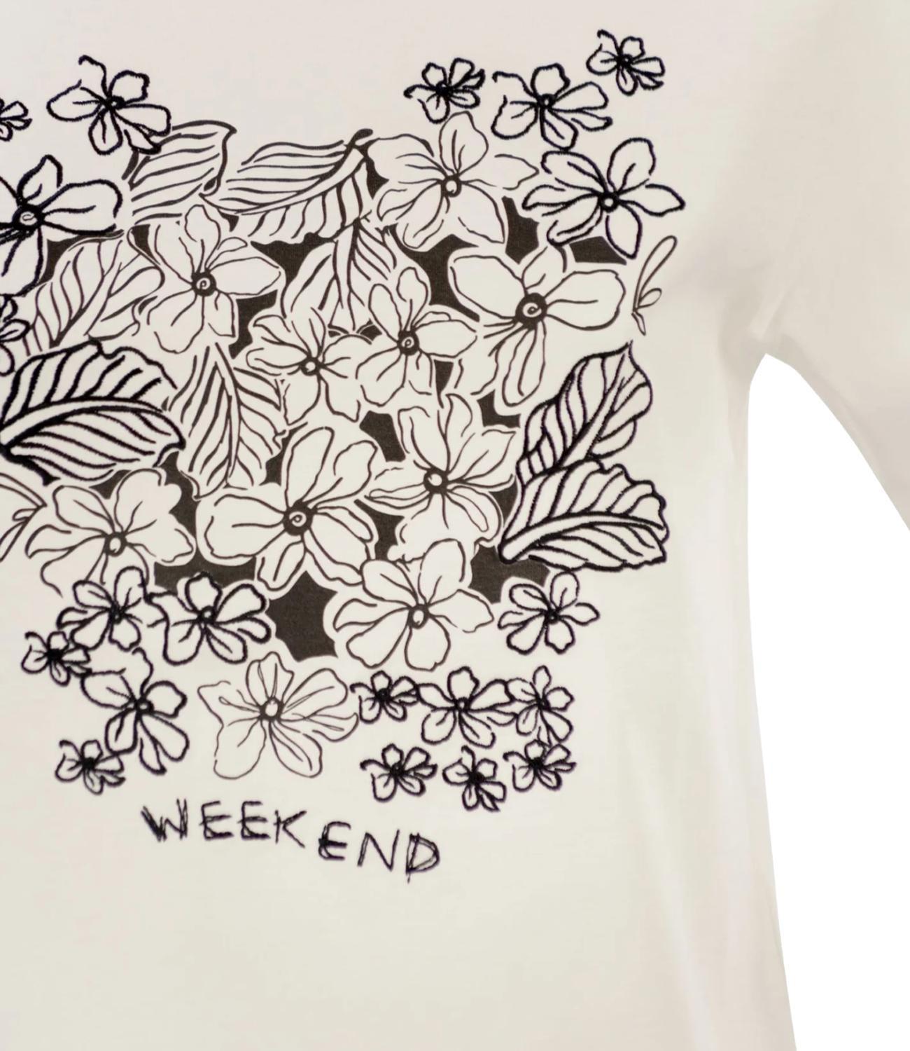 T-shirt in jersey con grafica - BIANCO WKDBORA 003 WEEKEND