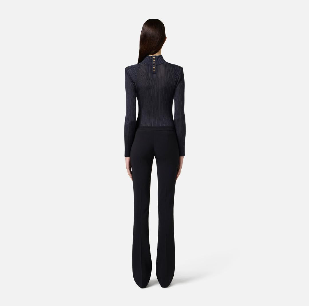 Pantaloni in crêpe leggero PA13357E2 110 ELISABETTA FRANCHI