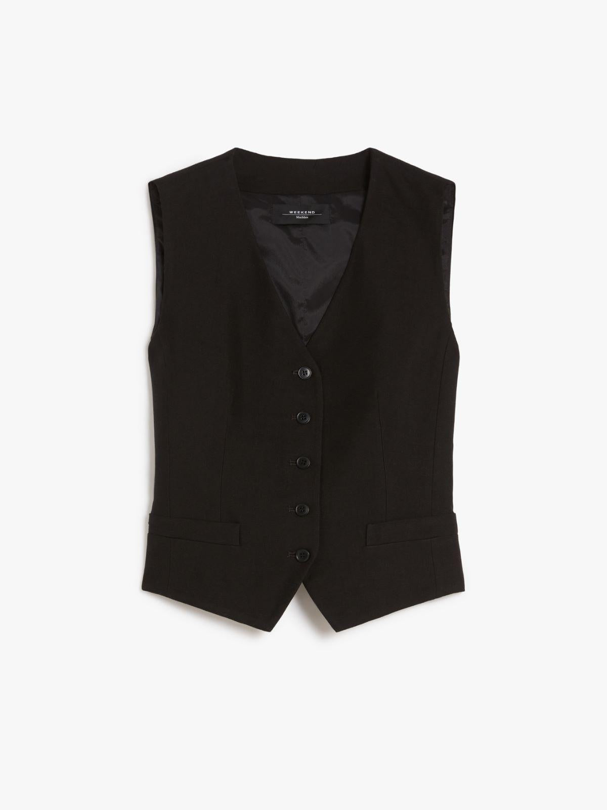 Gilet in tela di viscosa e lino PACE 003 WEEKEND
