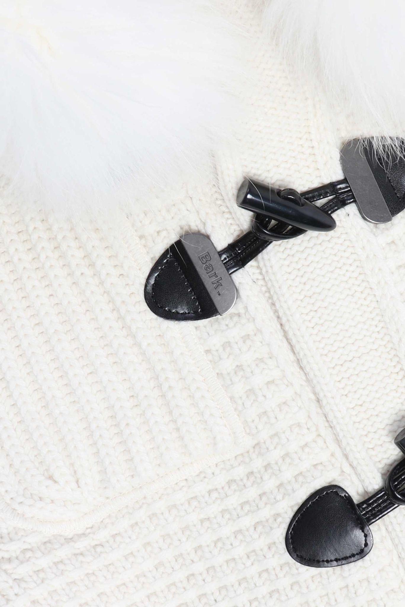 BARK SHORT DUFFLE COAT W/MOURMASKY OFF WHITE 53B8001/C OFF WHITE BARK