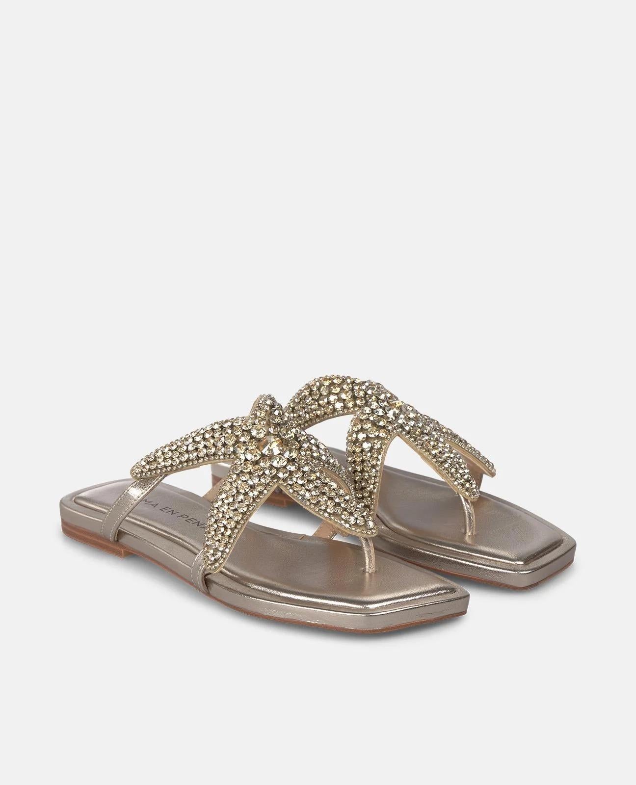 Sandalo strass stella marina 8404 DIVABRONZE ALMA EN PENA
