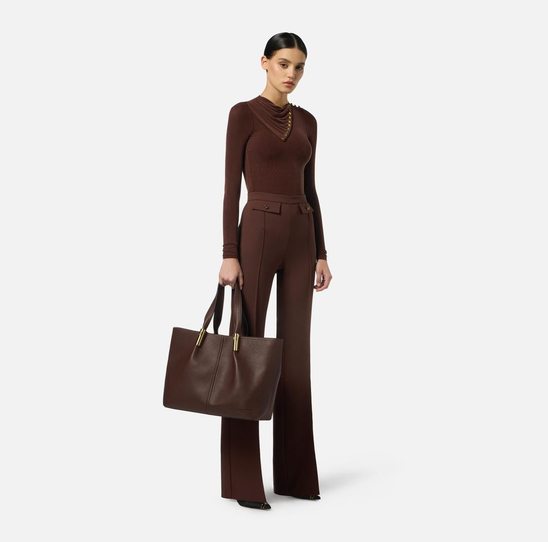 Pantaloni in doppio crêpe PA12156E2 EA3 ELISABETTA FRANCHI