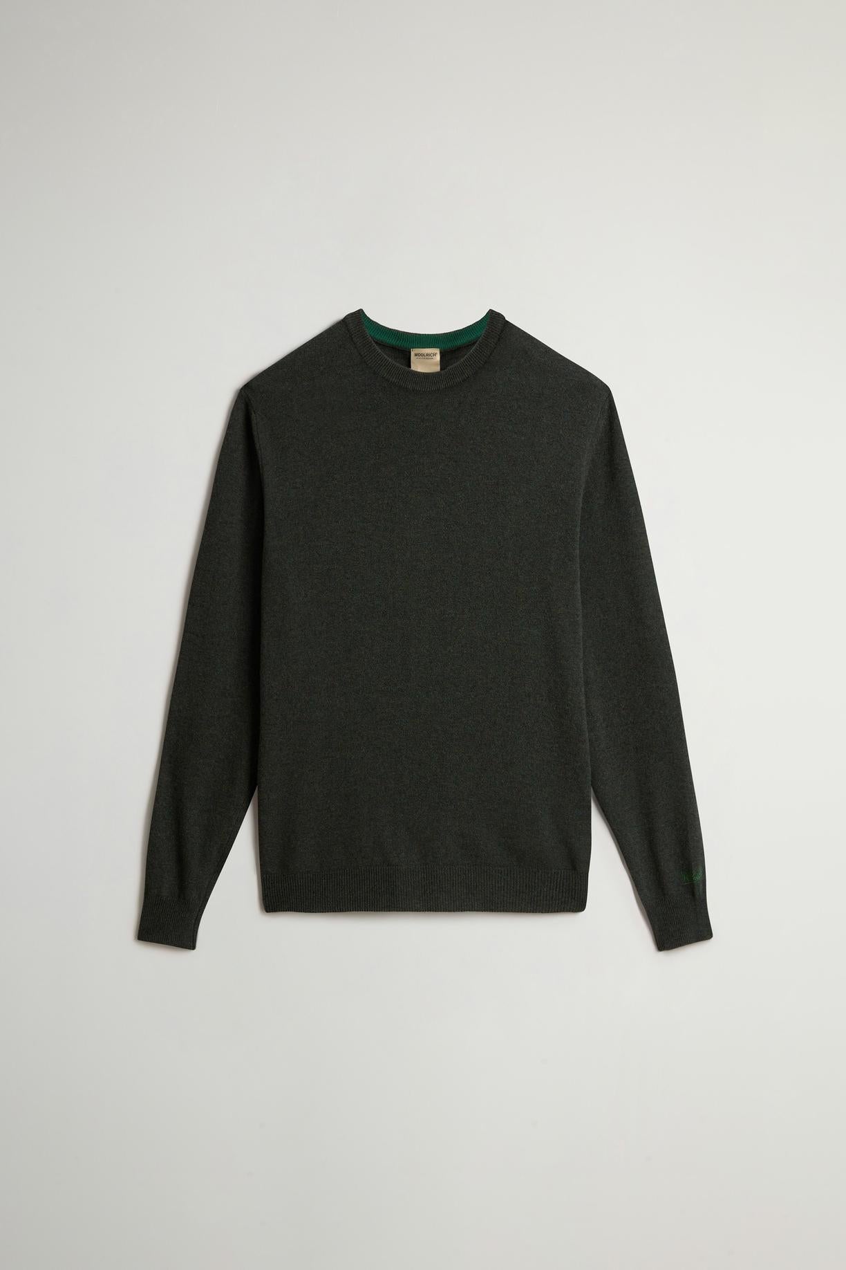 Maglione girocollo in pura lana d'agnello<BR/> CFWOKN0278MRUF0469 6006 WOOLRICH