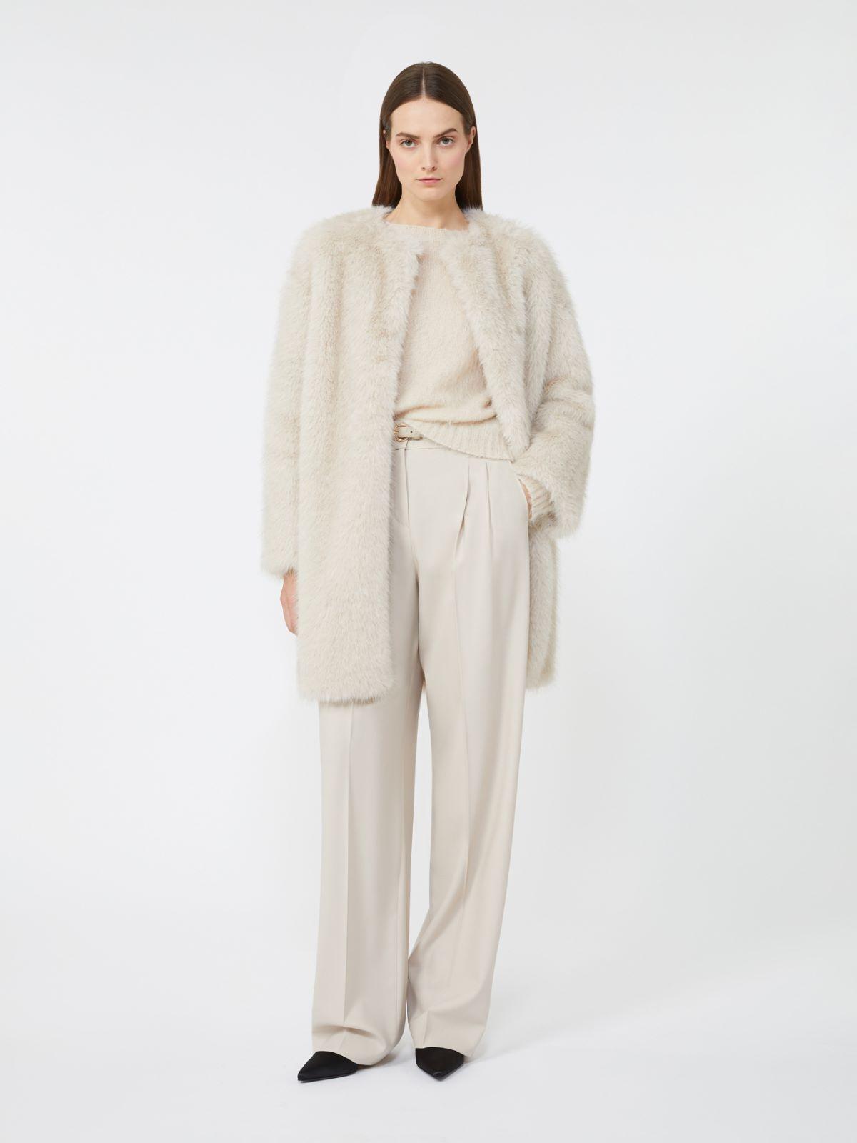 Cappotto in tessuto effetto faux fur EROS 002 MAX MARA STUDIO