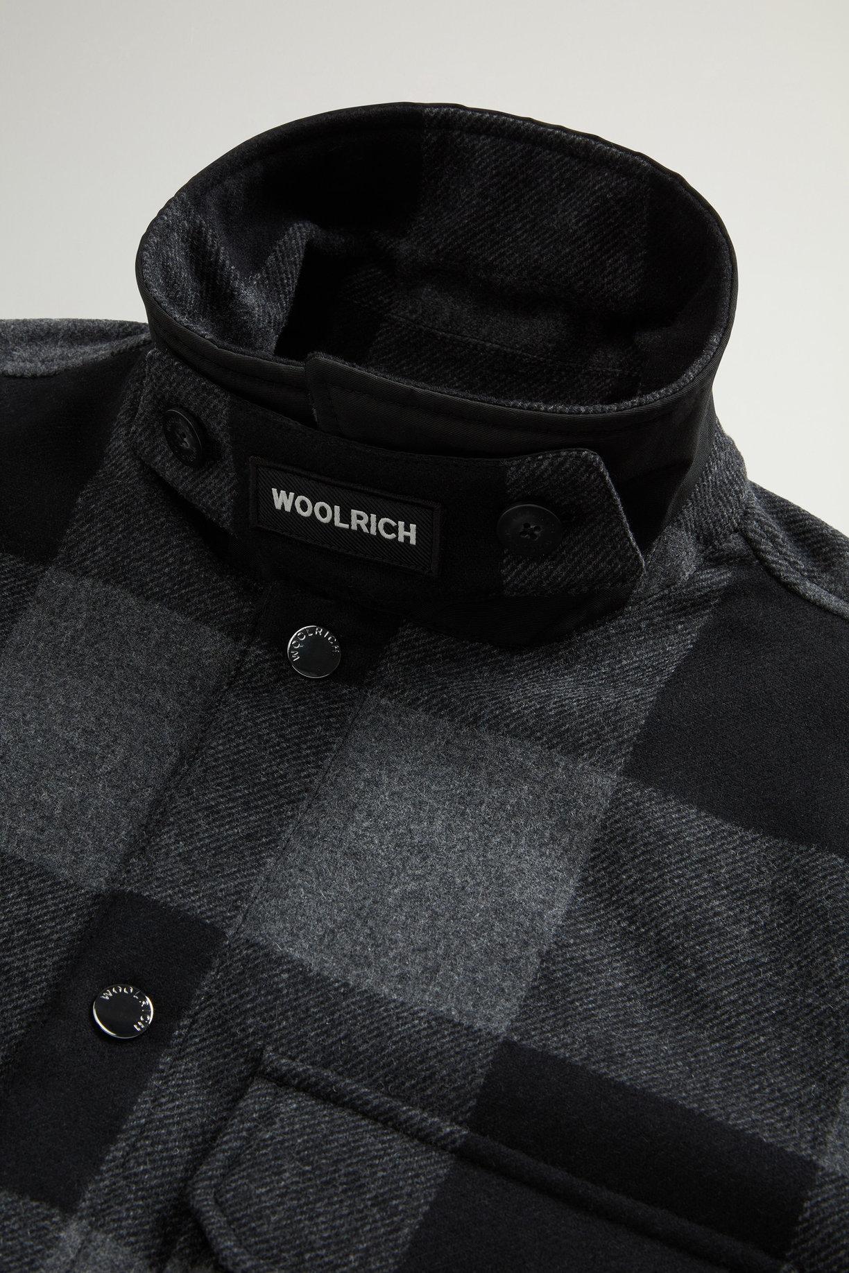 Giacca a camicia Alaskan Check in misto lana italiana riciclata<BR/> CFWOOS2018MRUT3046 1084 WOOLRICH