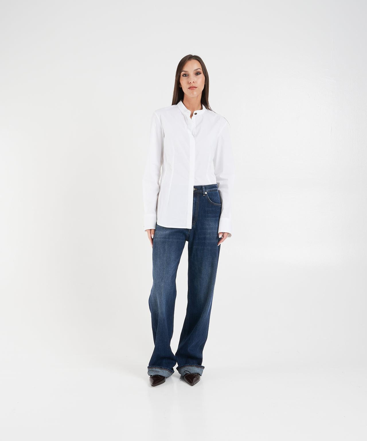 Wide leg jeans 'Francine'<BR/> DP777DS0229LH4 800 DONDUP