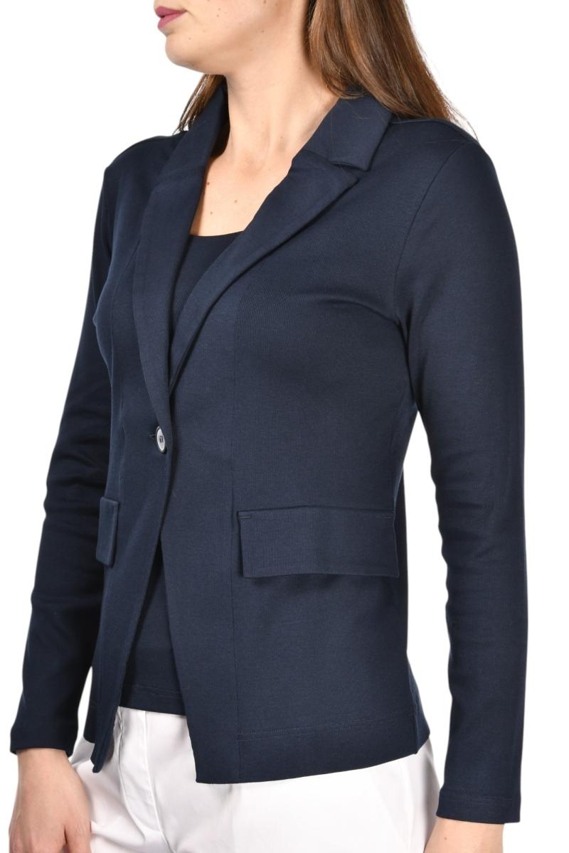 GIACCA DONNA JERSEY CON BOTTONE 6021580300 598 GRAN SASSO