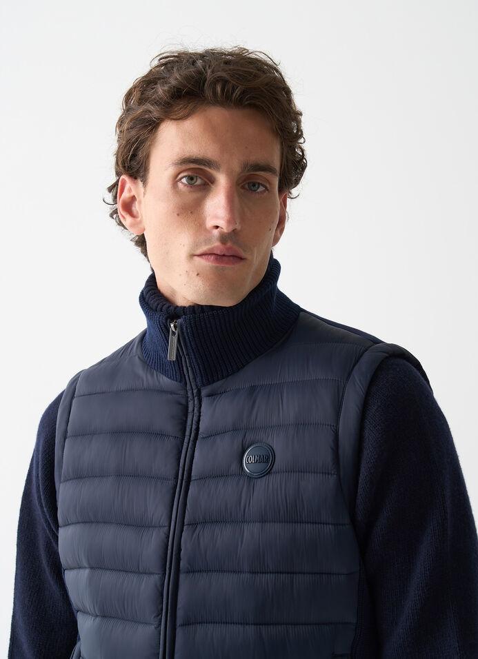 Gilet con inserti in maglia a costina 1113 68 COLMAR