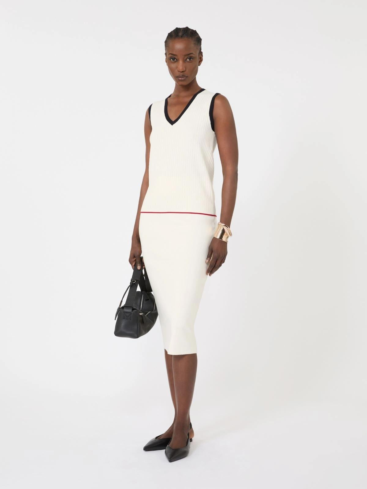 MSTUMILE<BR/>Canotta in filato di mista viscosa MSTUMILE 009 MAX MARA STUDIO