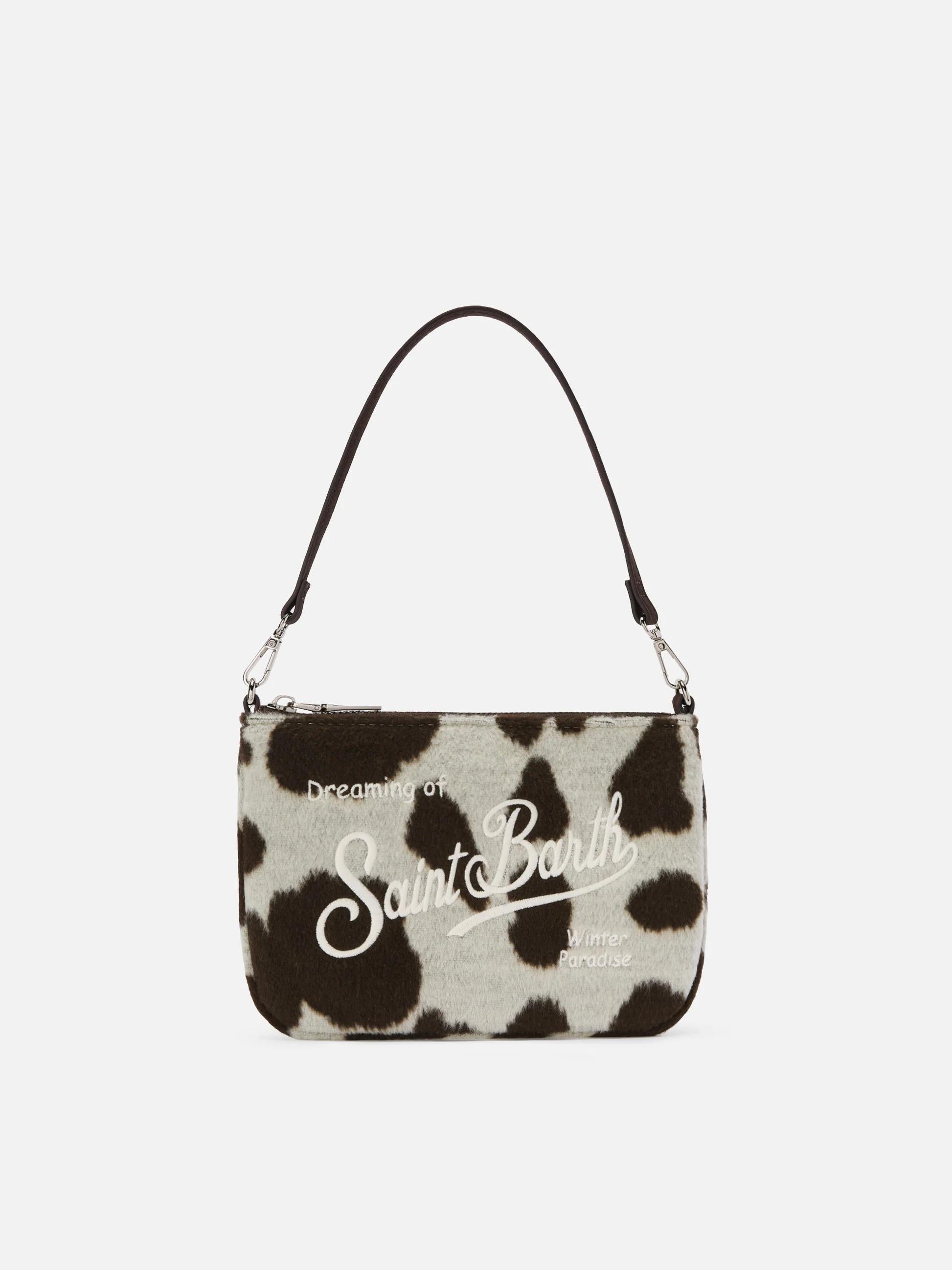 Borsetta a spalla Parisienne Mini Felt in misto lana muccato<BR/> PARM003 01434I MC2 SAINT BARTH