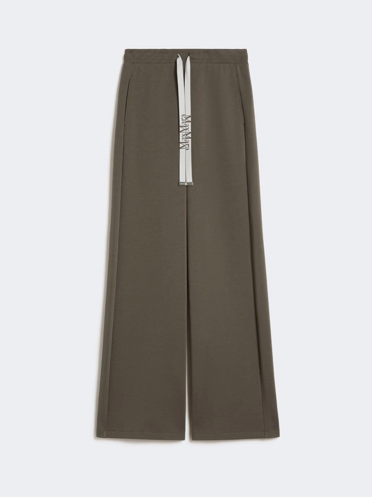 SMMBALI<BR/>Pantalone ampio in jersey - Verde kaki<BR/> SMMBALI 007 S MAX MARA