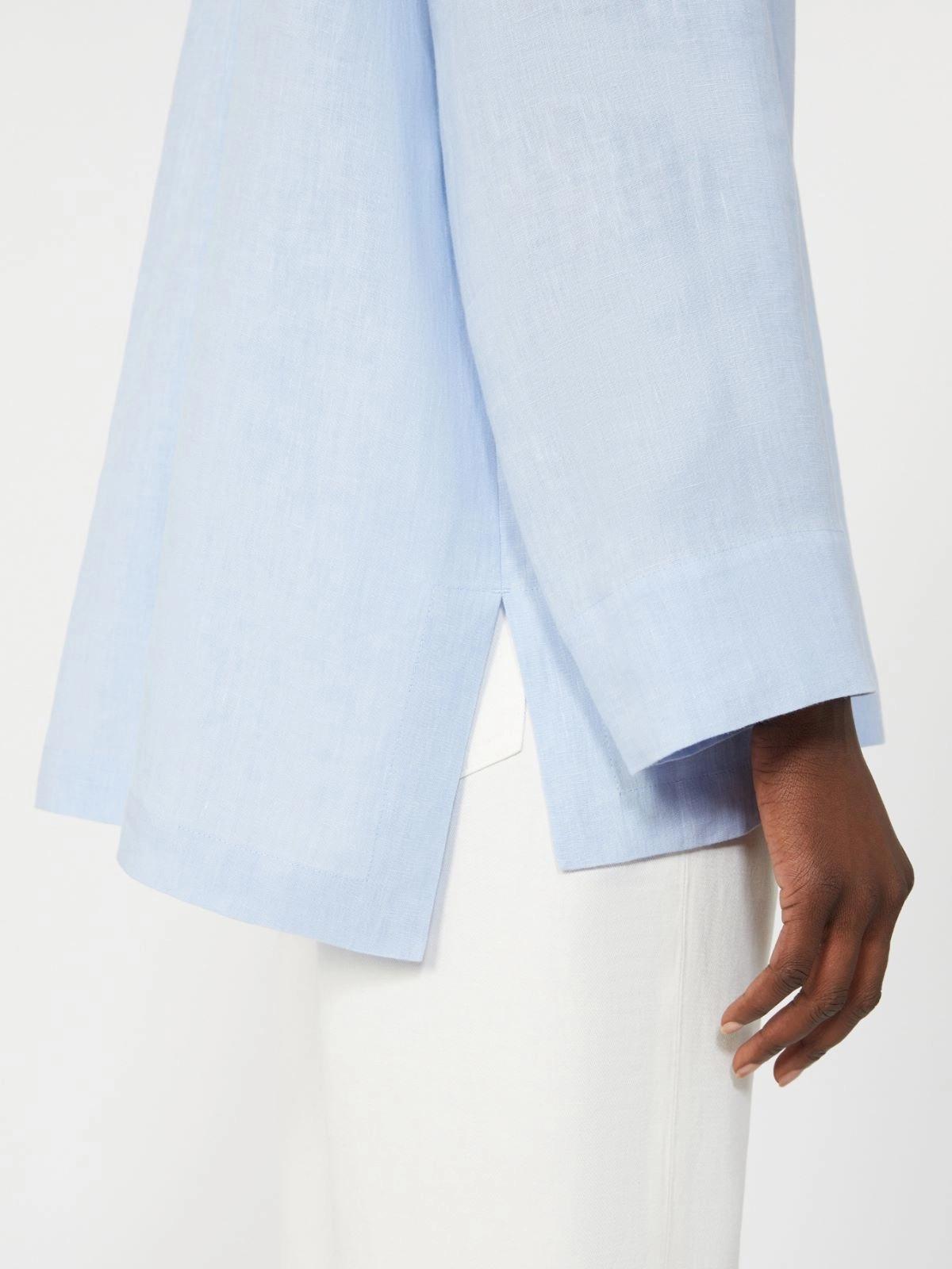 Camicia in puro lino - Bianco ottico<BR/> SMMCANTICO 011 S MAX MARA 2