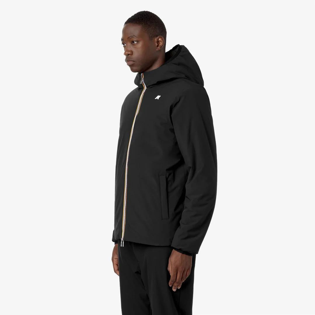 JACK ST WARM REVERSIBLE<BR/>BLACK PURE-GREEN BLACKISH<BR/>Giacca Calda Reversibile Uomo K6128VW AH3 K-WAY