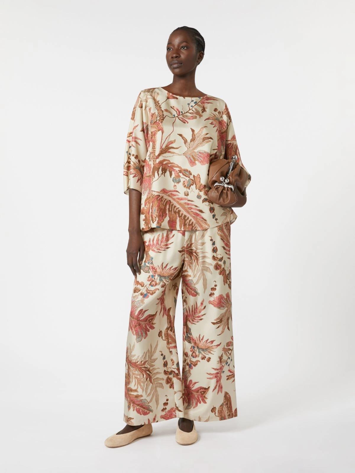 Blusa in twill di seta stampata FILIPPO 001 WEEKEND
