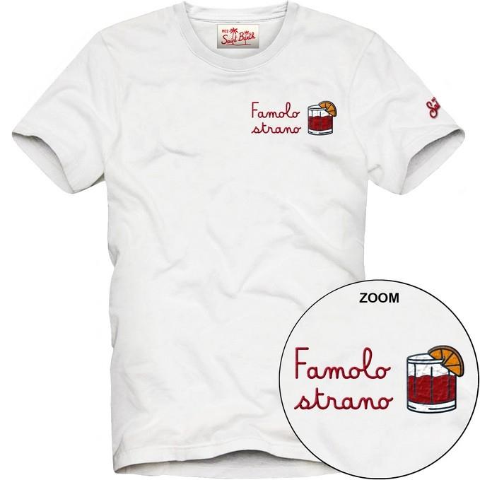 T-shirt Portofino in jersey di cotone classic fit con ricamo