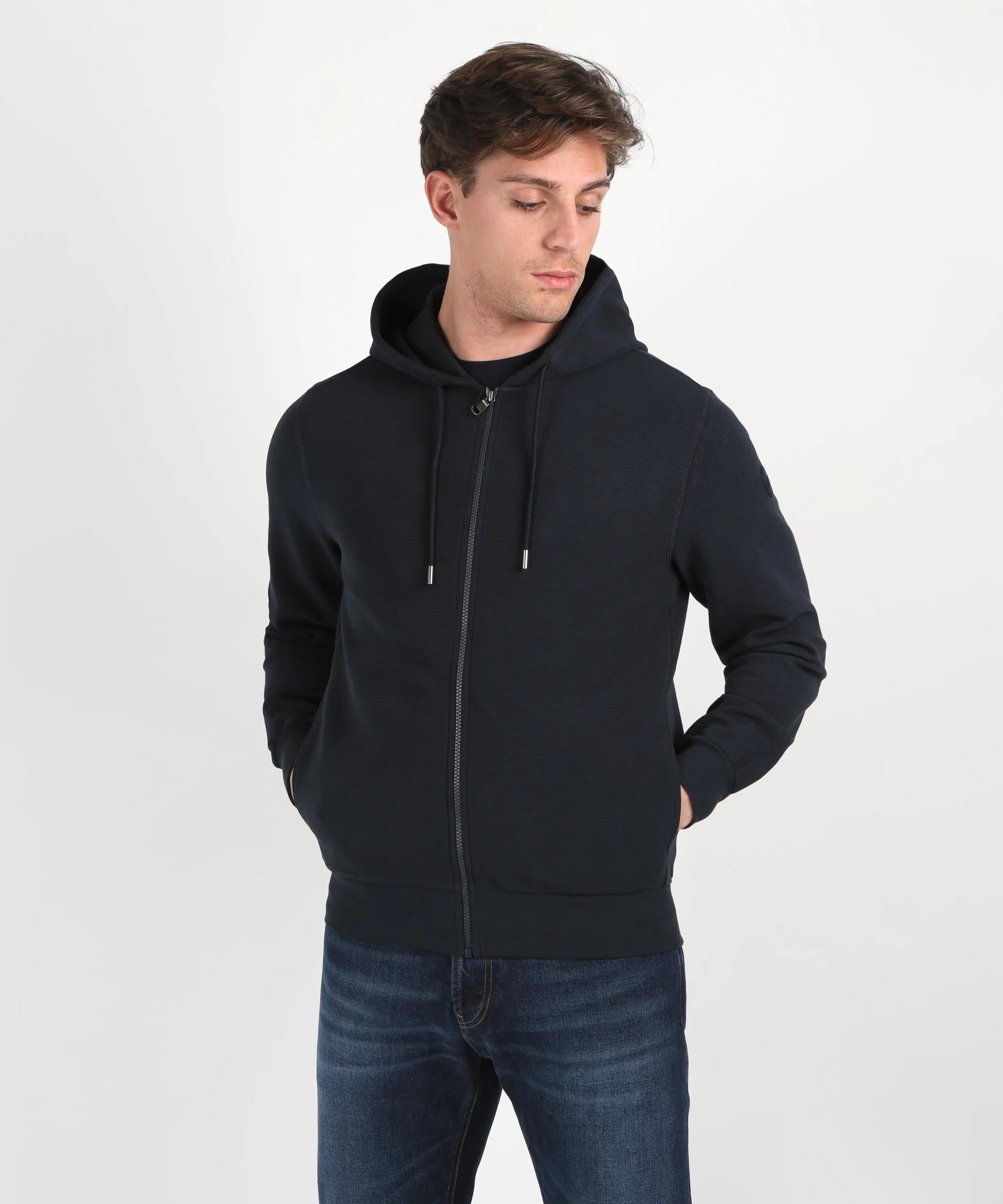 Felpa con cappuccio millerighe<BR/> 6154R1XL 68 COLMAR