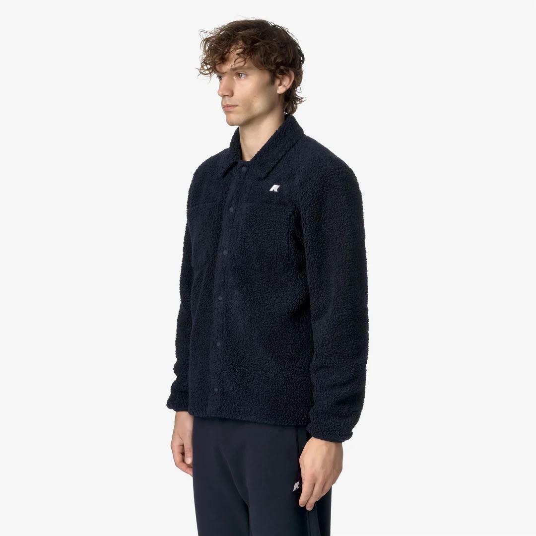 CAMERON SHERPA POLAR<BR/>BLUE DEPTH-BLUE DEPTH<BR/>Giacca In Pile Sherpa Reversibile Blu K61322W A2B K-WAY