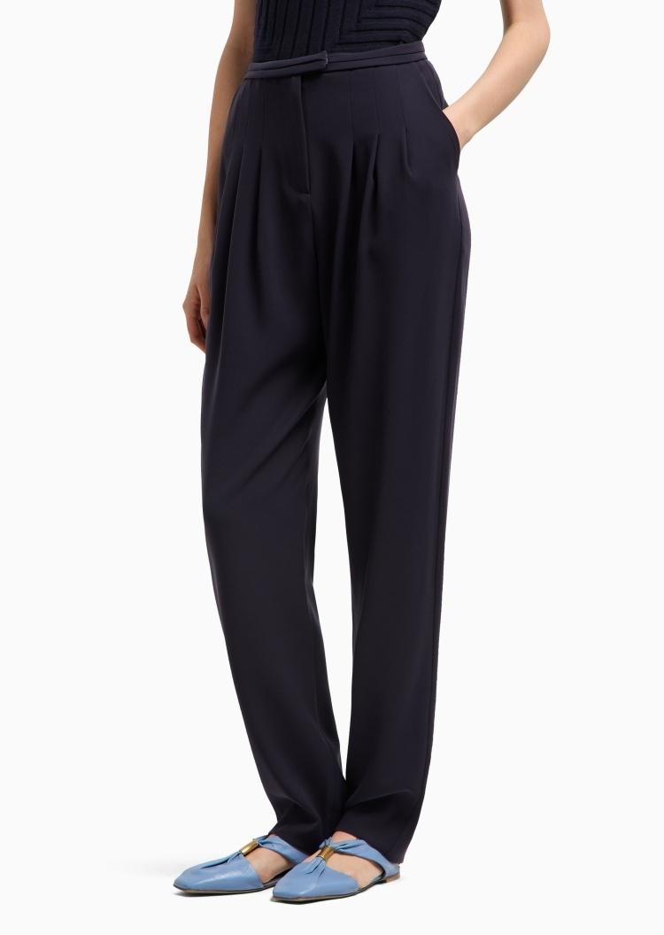 Pantalone in tessuto tecnico dallo stile rilassato EW000834AF10206 UB115 ARMANI