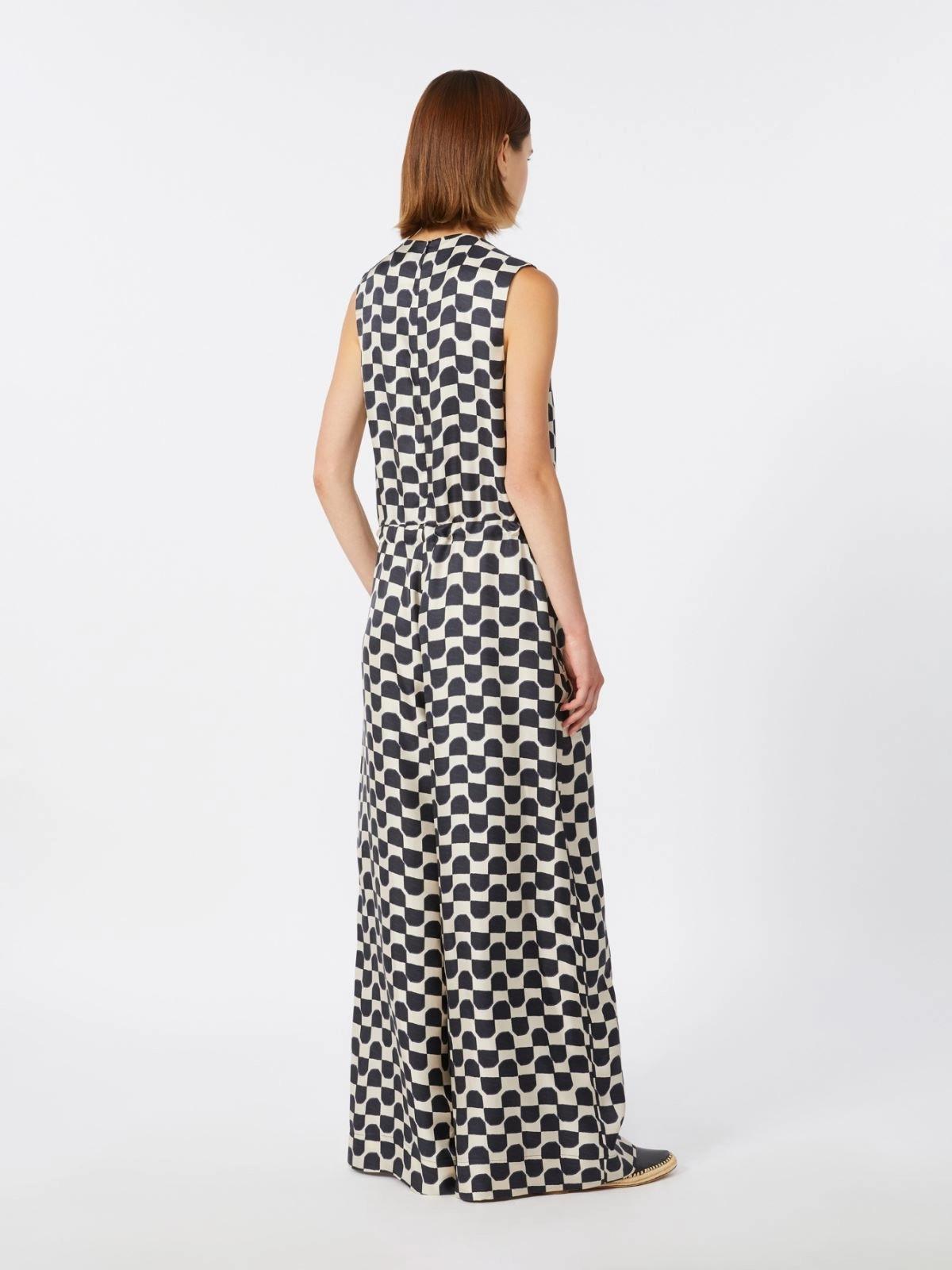 Tuta in seta stampata - Nero<BR/> SMMRONCHI 001 S MAX MARA