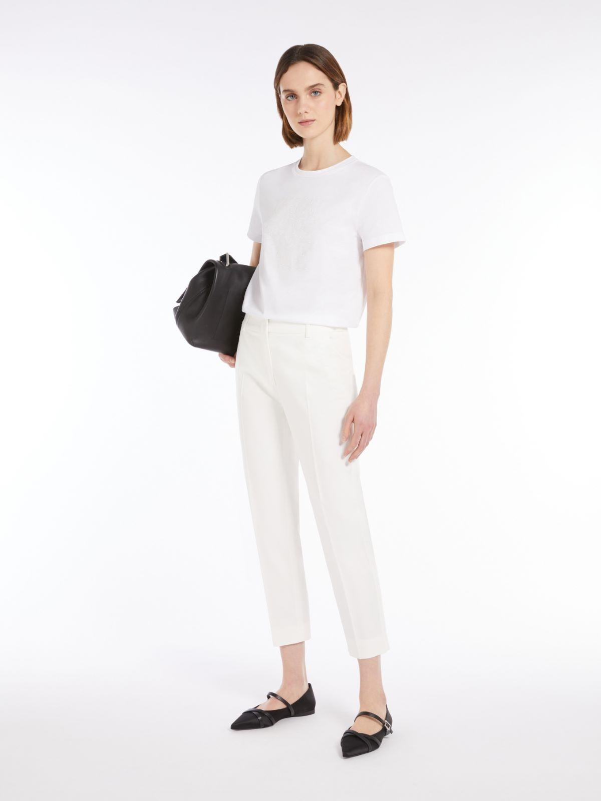 T-shirt MaxMarabesque in cotone<BR/> GIOVANE 011 MAX MARA