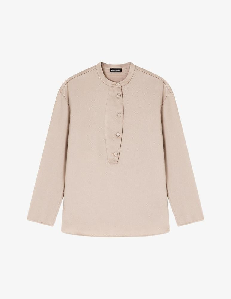 camicetta con colletto coreano<BR/><BR/> EW003319AF20495 U6155 ARMANI