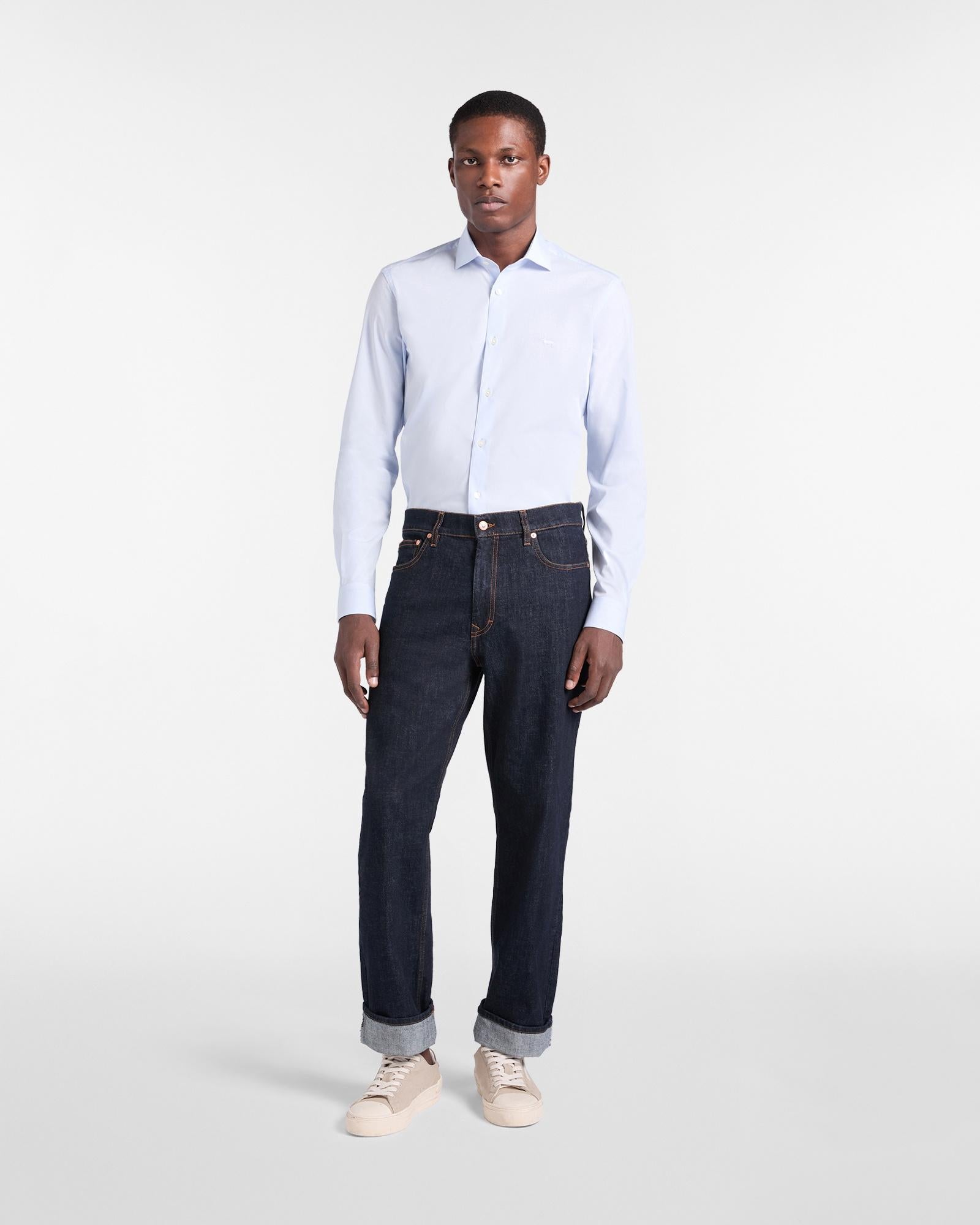 Camicia Uomo in Popeline Stretch CNQ011012523I 801* HARMONT & BLAINE