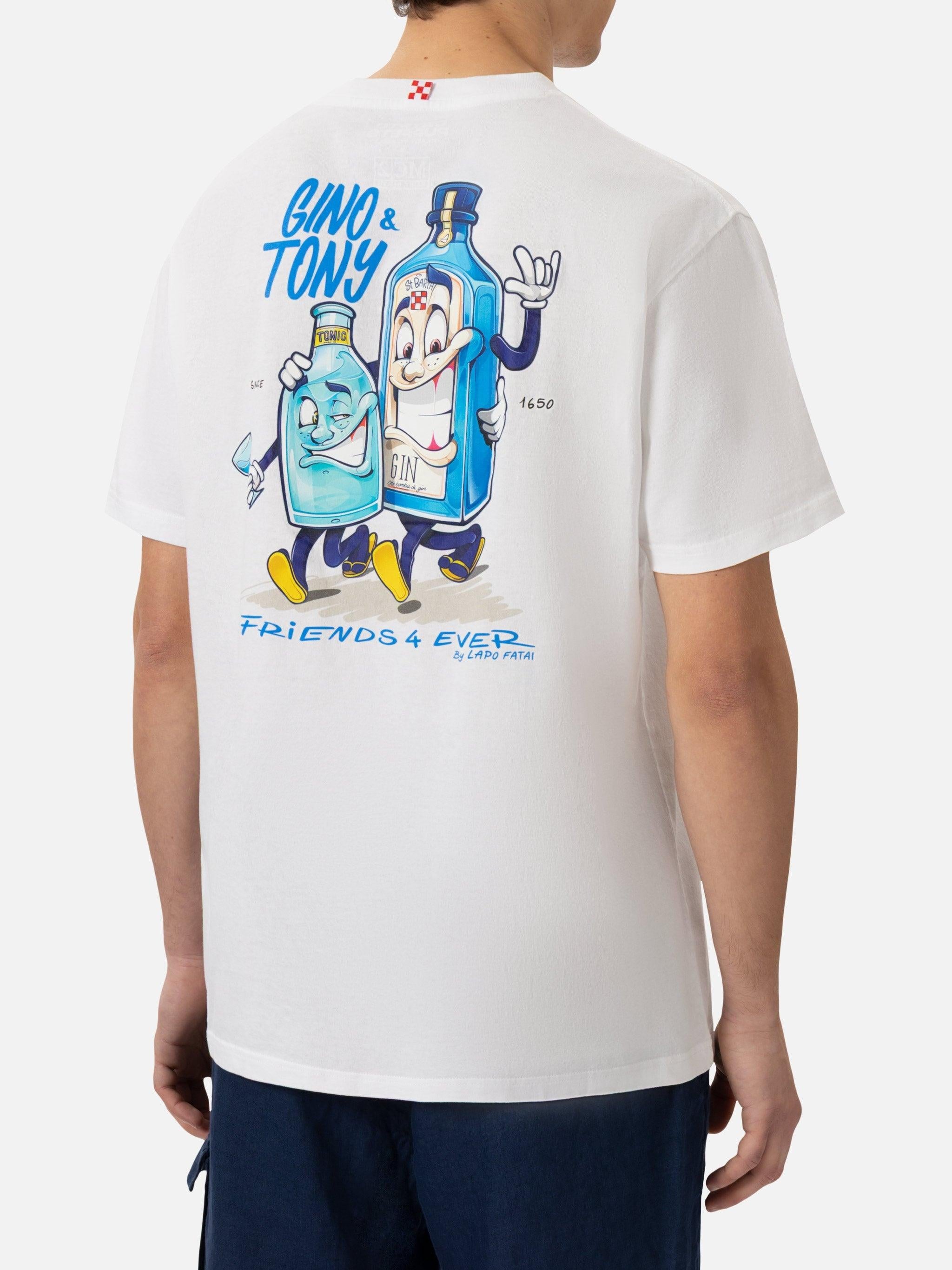 T-shirt da uomo in cotone con stampa