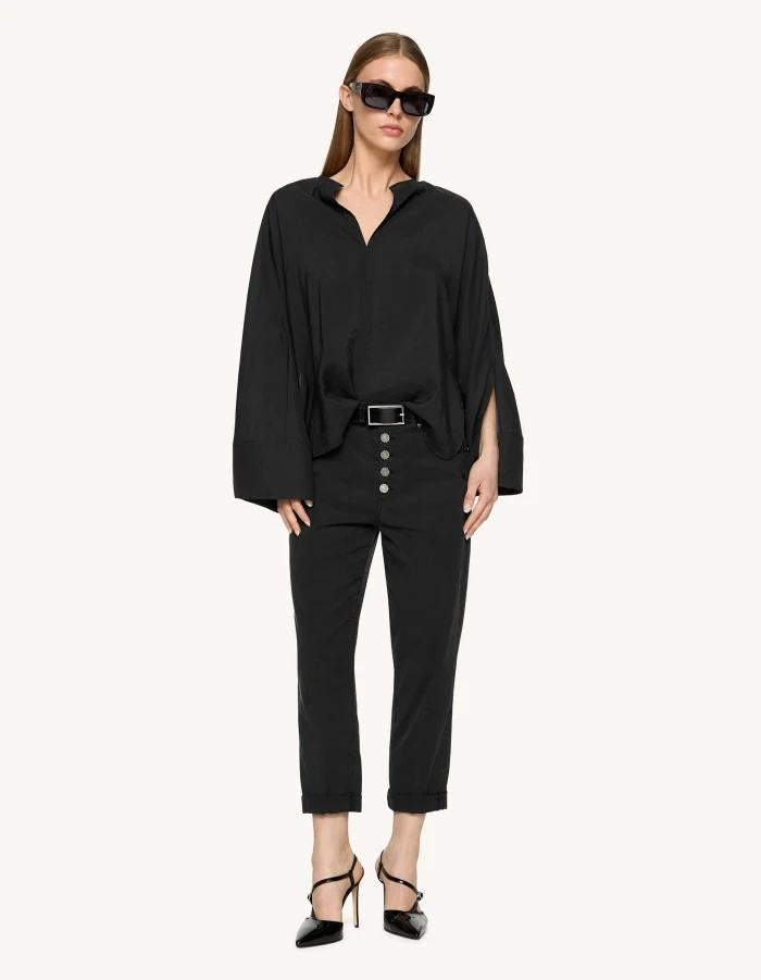 Pantaloni Koons loose in armatura di lyocell e cotone