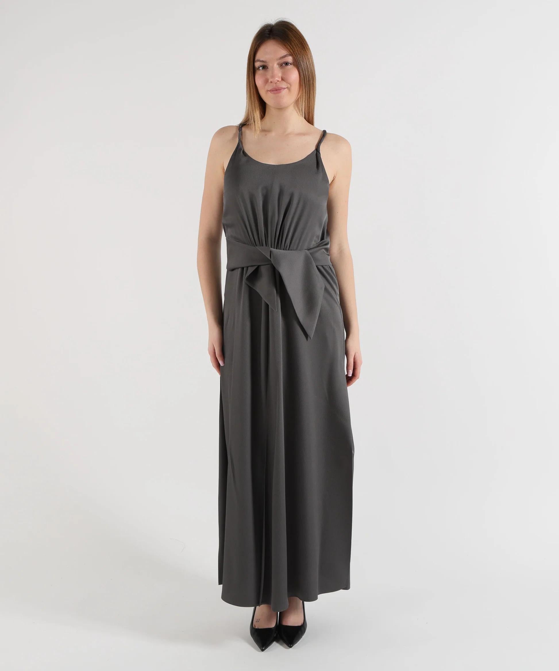 Abito in twill crepe con fusciacca EW003317AF20495 U8150 ARMANI