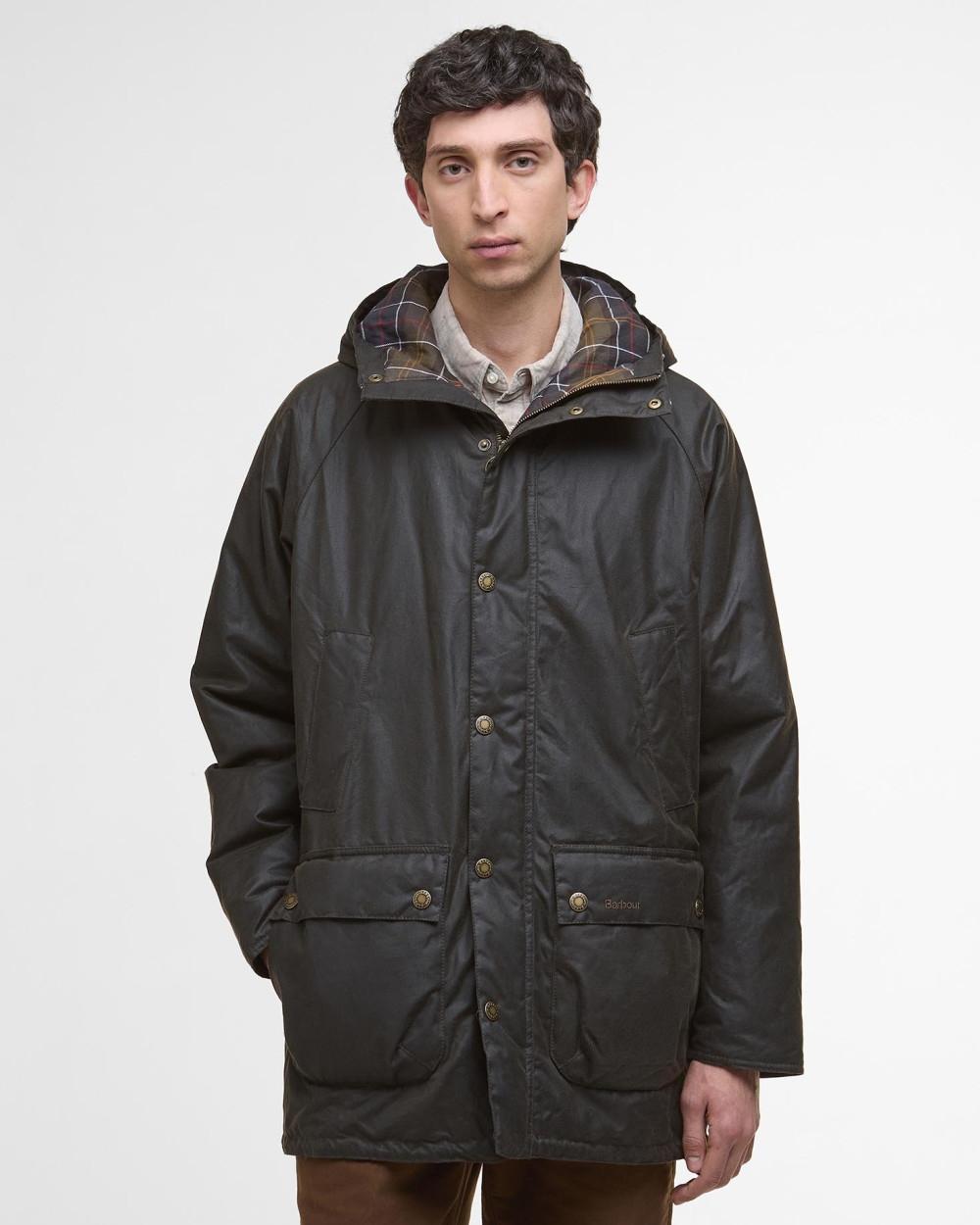 Parka in cotone cerato Bedale MWX2494 OL71 BARBOUR