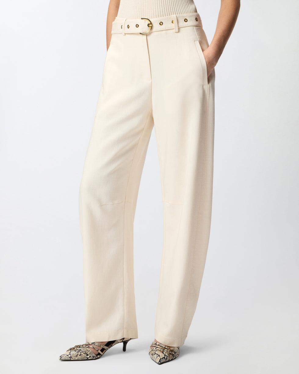 Pantaloni con cintura<BR/> 106492A2W6 C00 PINKO