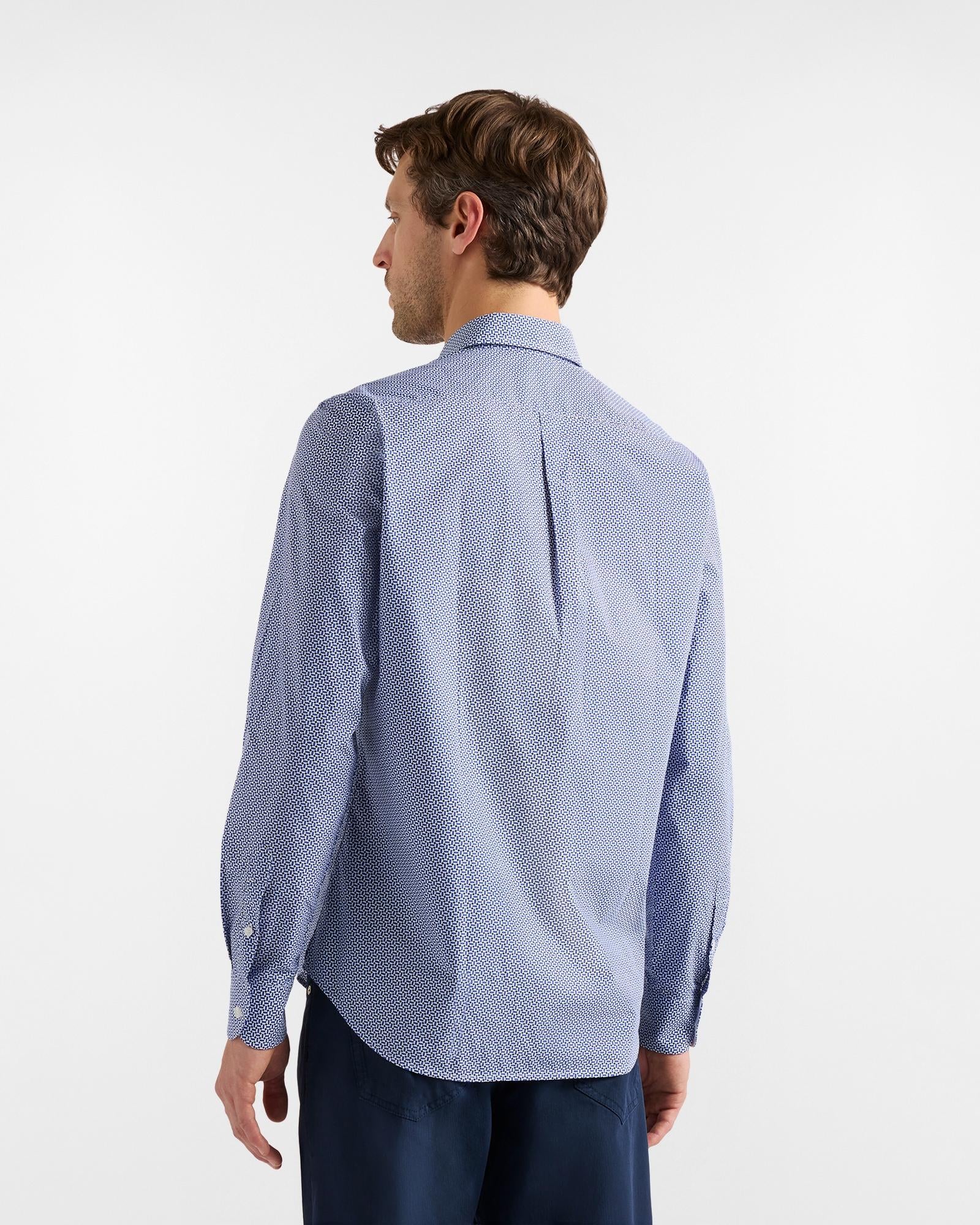 Camicia micro stampa regular fit<BR/> CRQ026013814M 844 HARMONT & BLAINE