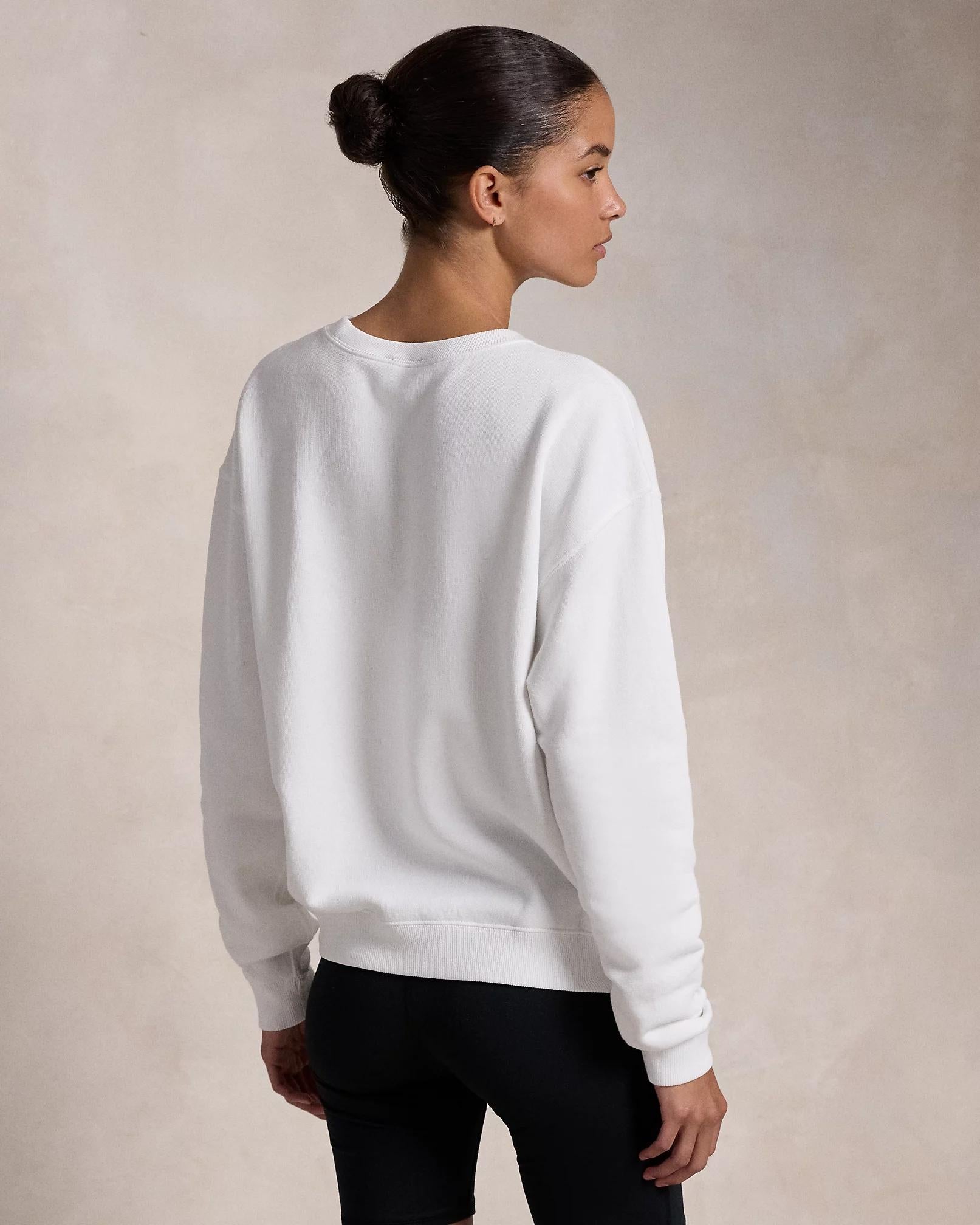 Pullover a girocollo in felpa leggera